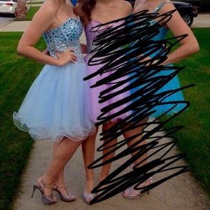 Sky blue homecoming dress